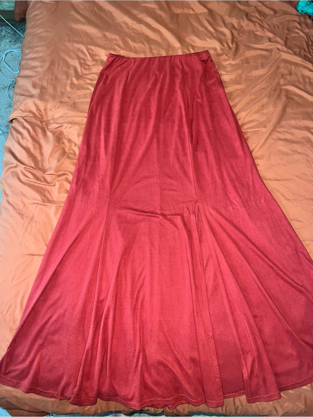 Vintage Double D Ranch Women's Maxi Skirt in terracotta